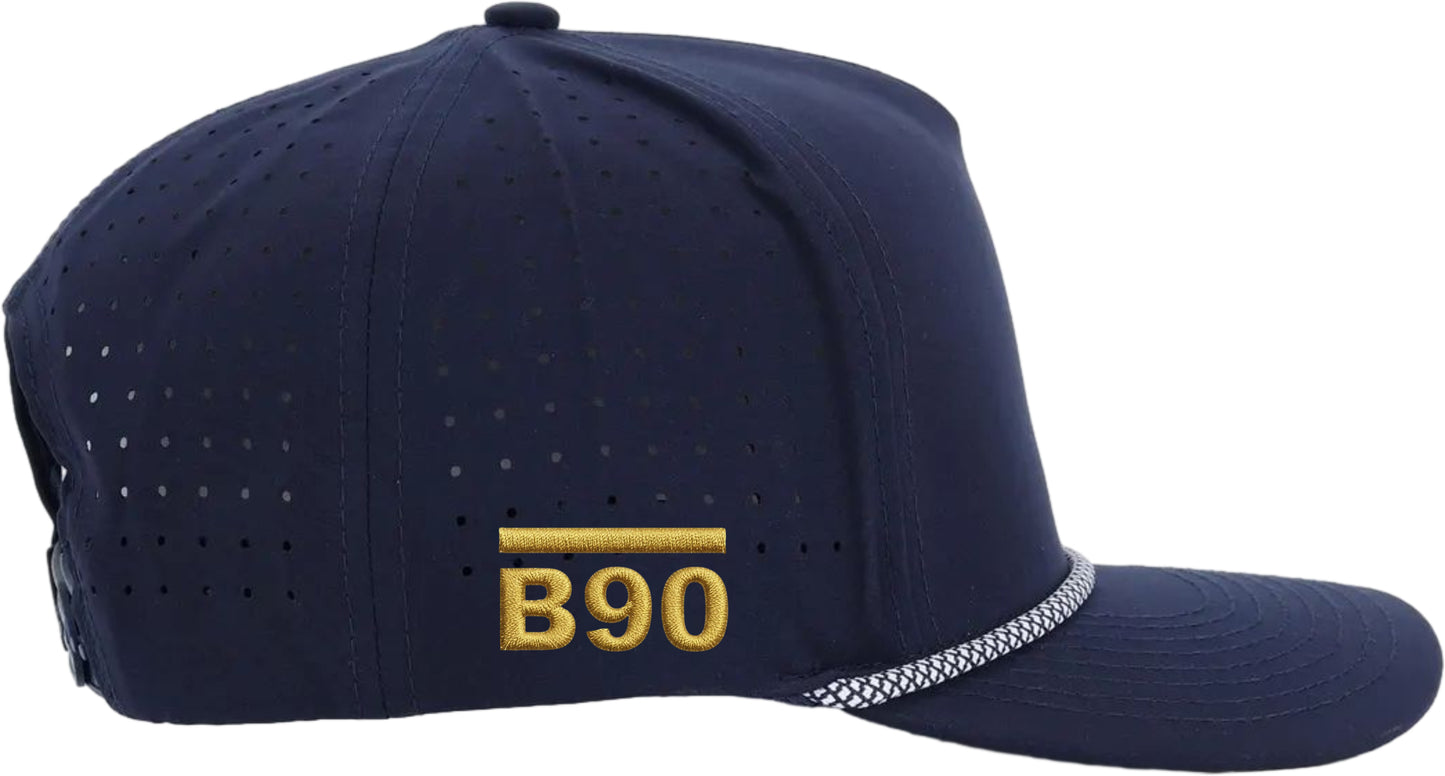 Bucking 90 Goldline Rope Hat – The Deep Canyon Navy Edition