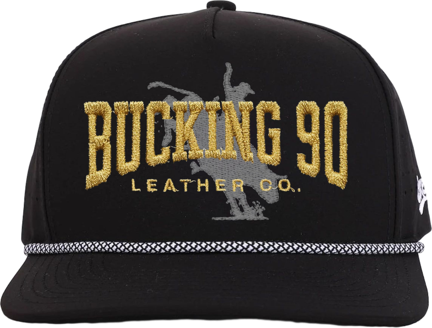 Bucking 90 Goldline Rope Hat – The Outlaw Black Edition