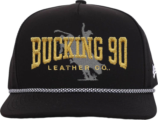 Bucking 90 Goldline Rope Hat – The Outlaw Black Edition