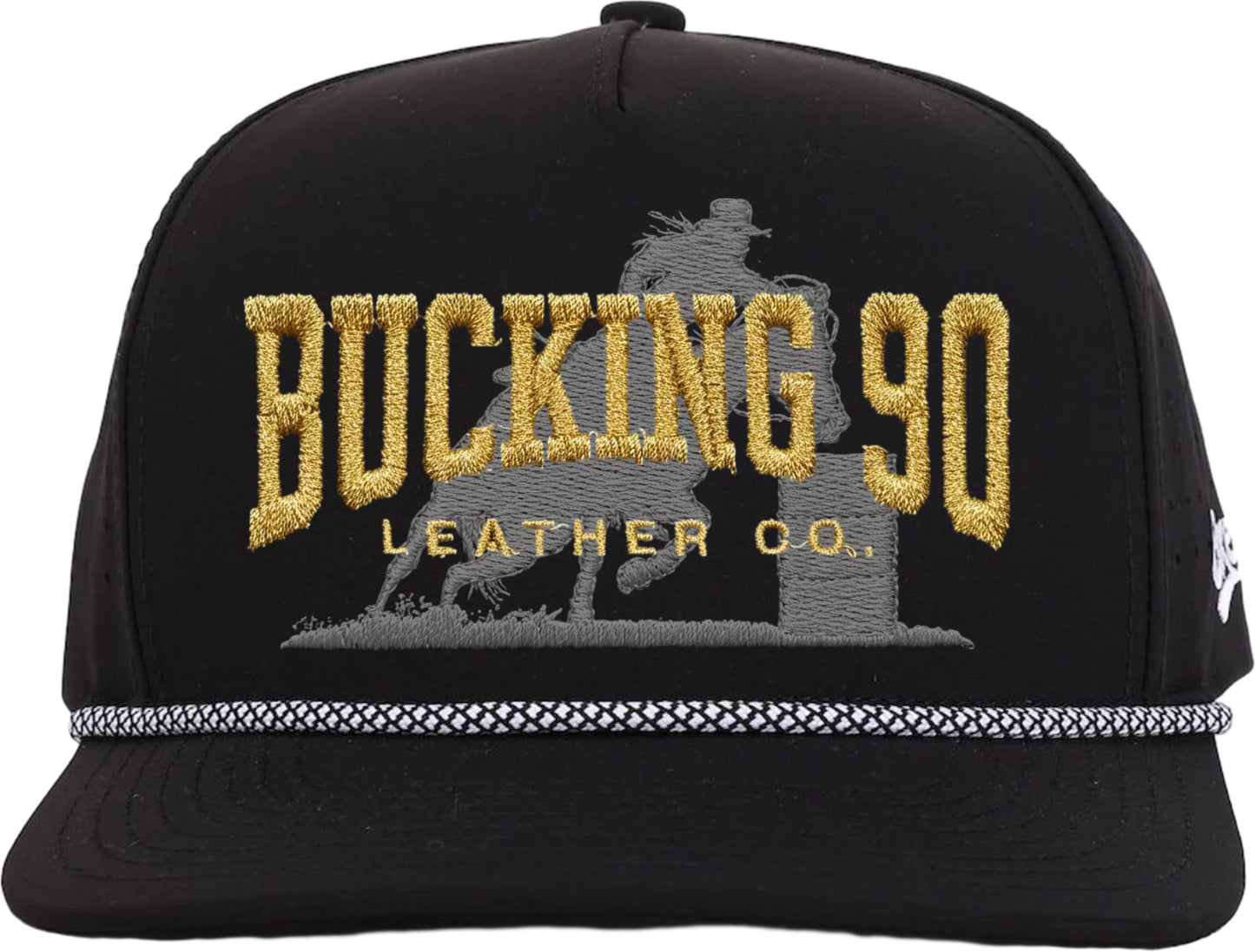 Bucking 90 Goldline Rope Hat – The Outlaw Black Edition