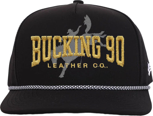 Bucking 90 Goldline Rope Hat – The Outlaw Black Edition