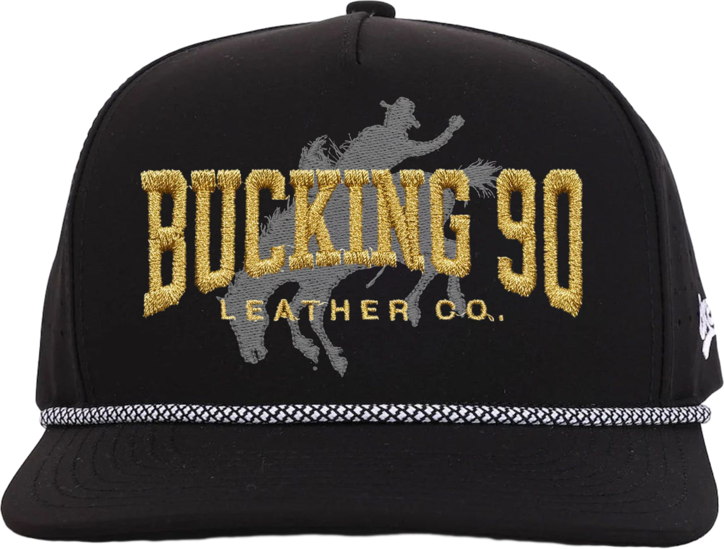 Bucking 90 Goldline Rope Hat – The Outlaw Black Edition