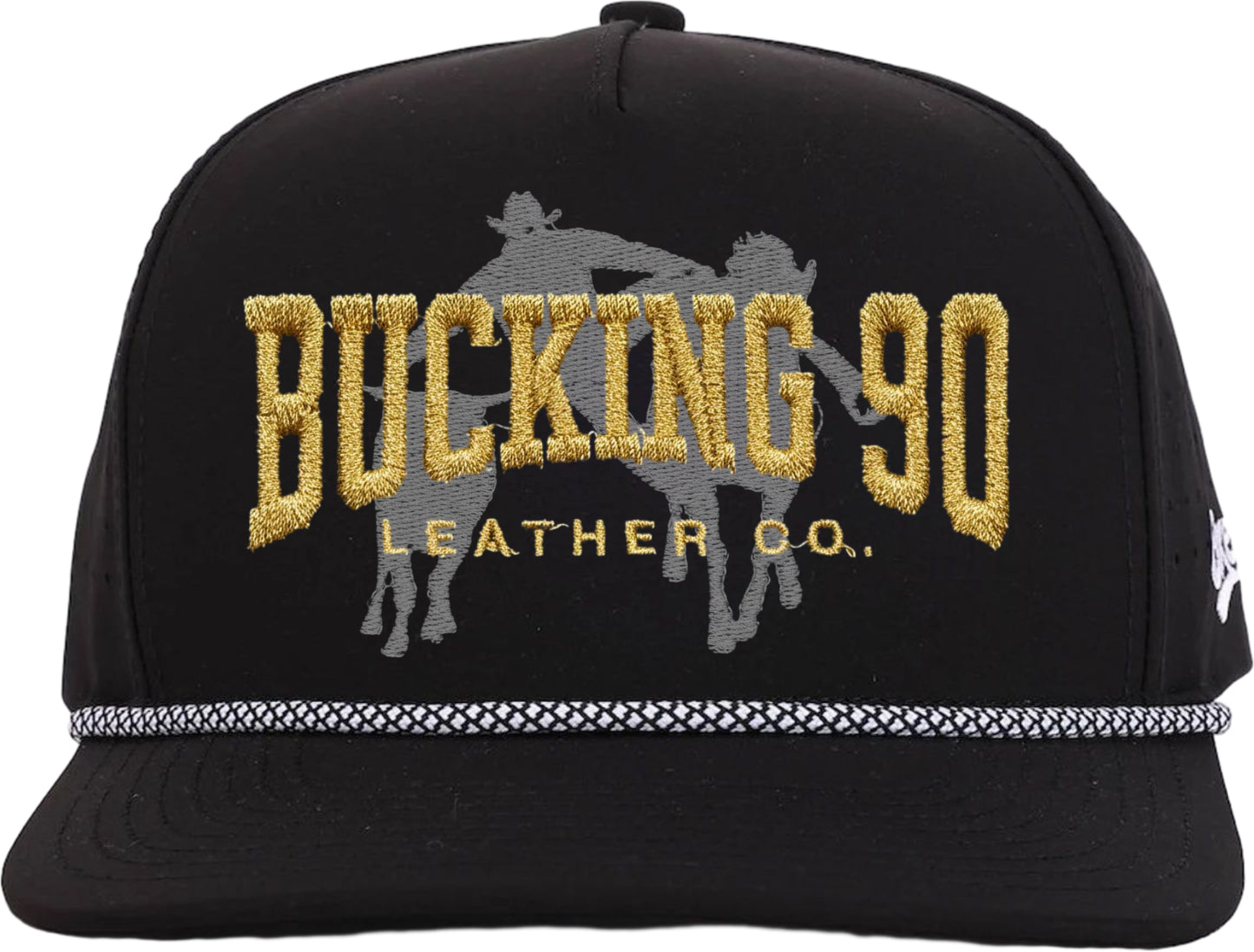 Bucking 90 Goldline Rope Hat – The Outlaw Black Edition