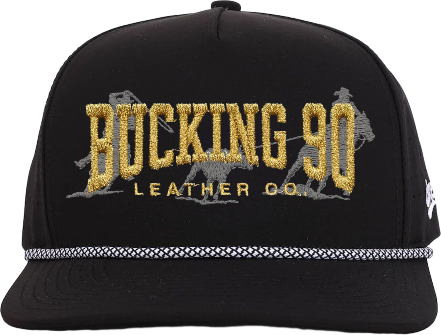 Bucking 90 Goldline Rope Hat – The Outlaw Black Edition