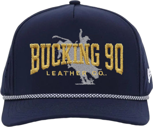 Bucking 90 Goldline Rope Hat – The Deep Canyon Navy Edition