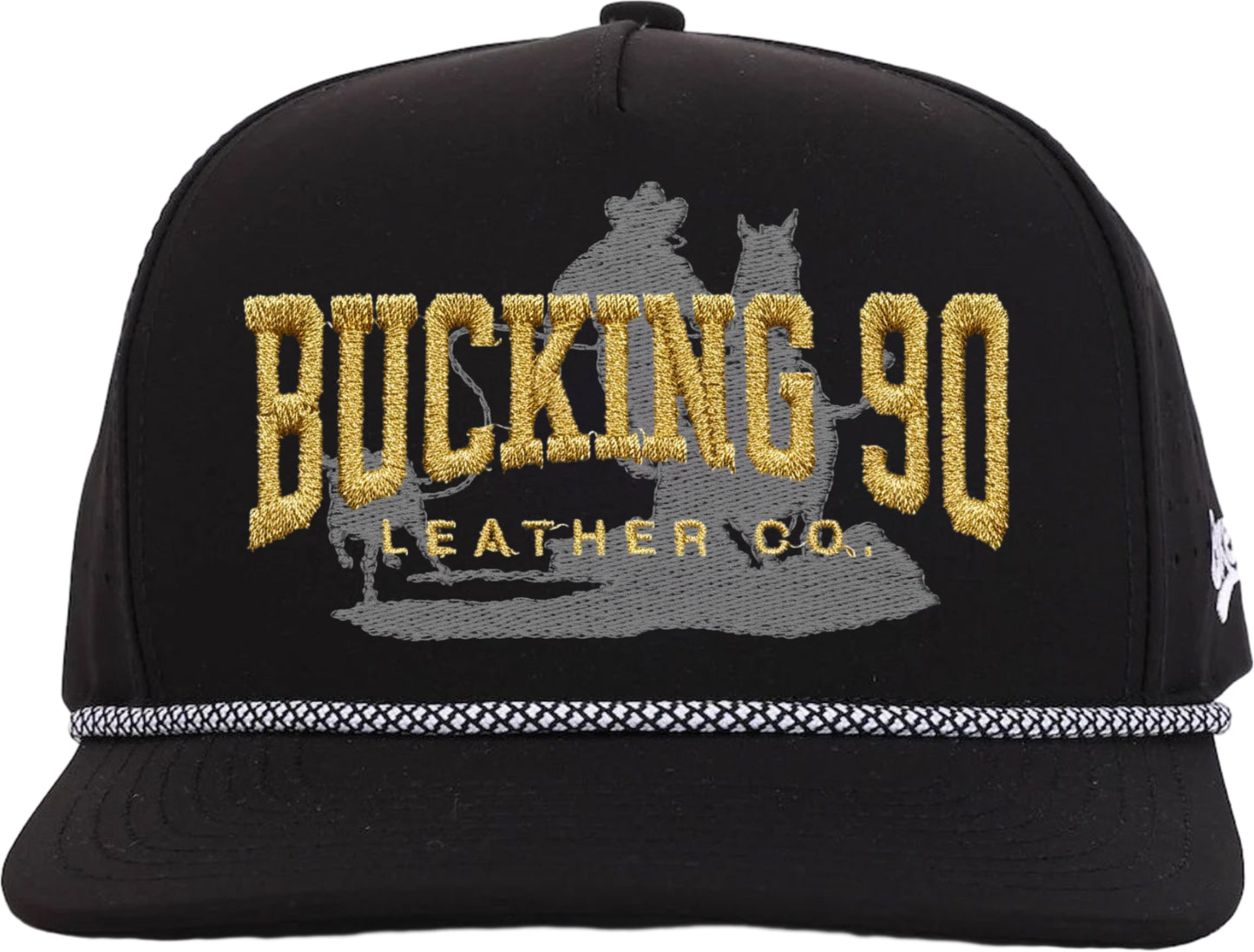 Bucking 90 Goldline Rope Hat – The Outlaw Black Edition