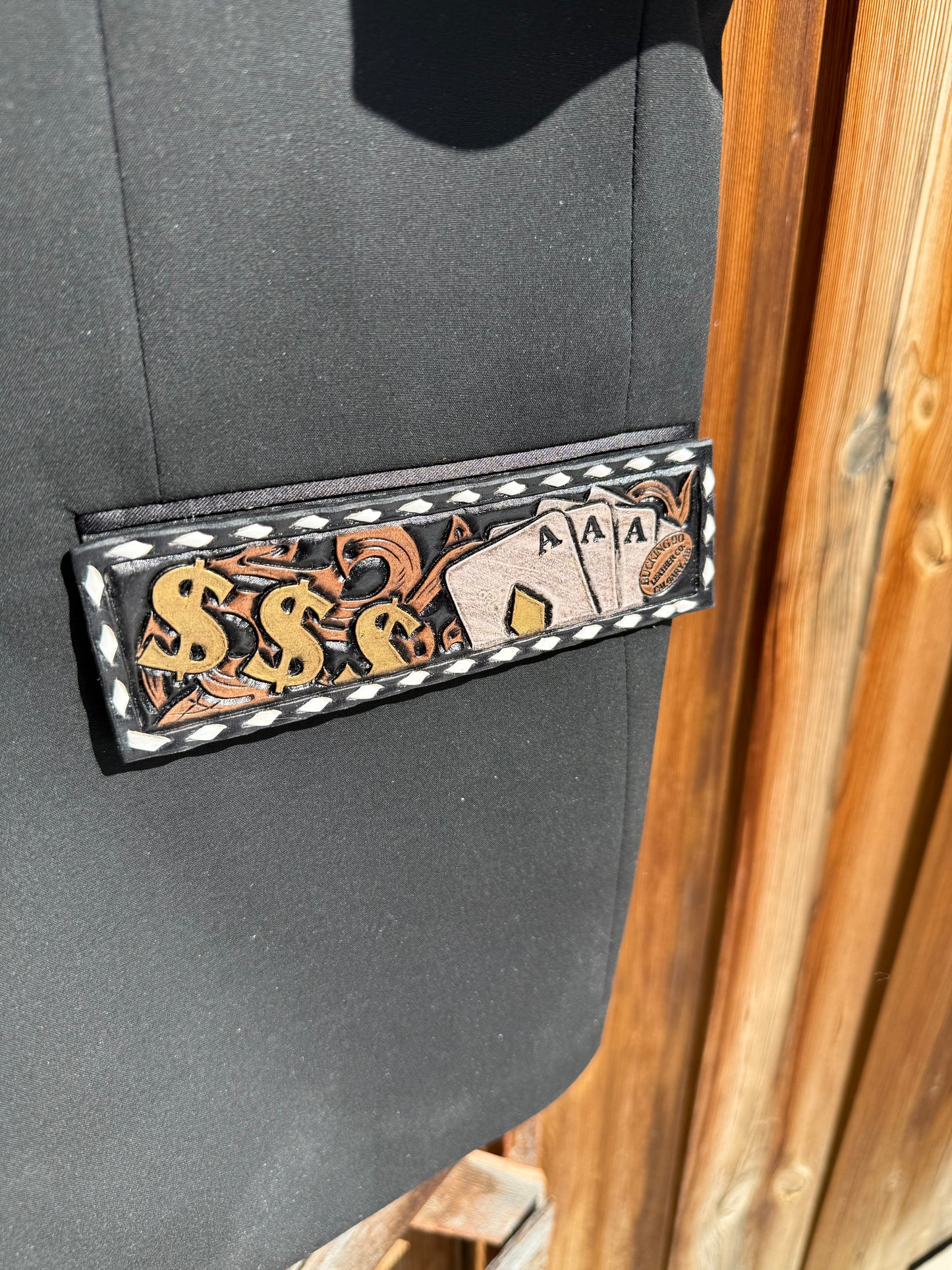 Custom Suit Jacket Collar & Pocket Accents