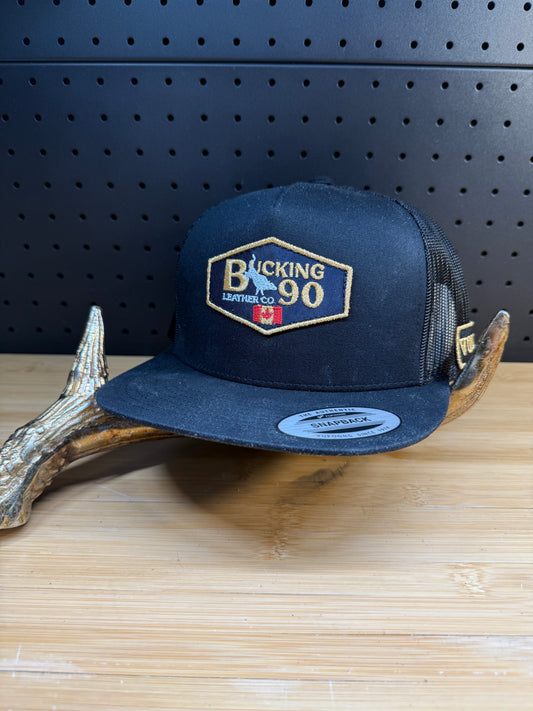 Bucking 90 Leather Co. Trucker Hat