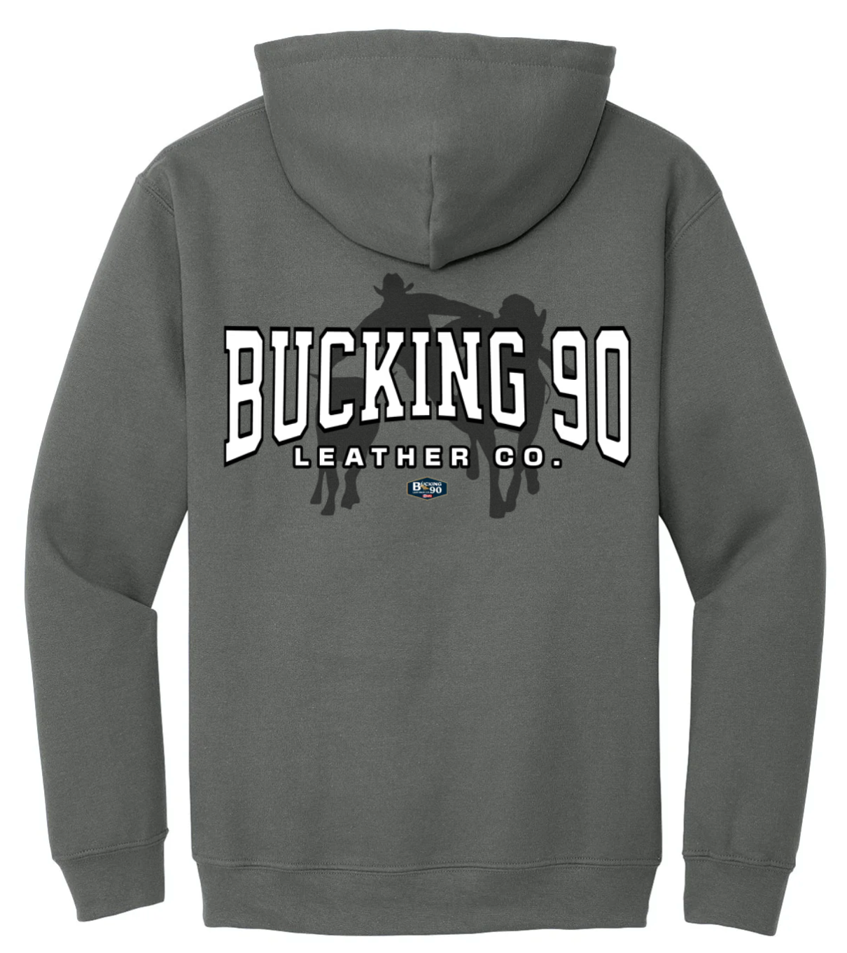 Steer Wrestling Silhouette Hoodie
