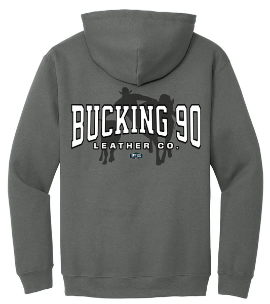 Steer Wrestling Silhouette Hoodie