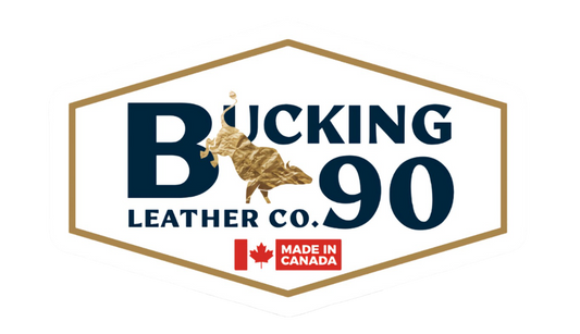 Bucking 90 Leather Co. Heritage Mark Sticker