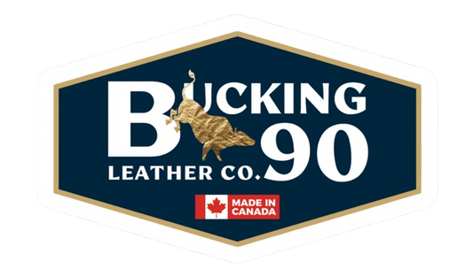 Bucking 90 Leather Co. Heritage Mark Sticker