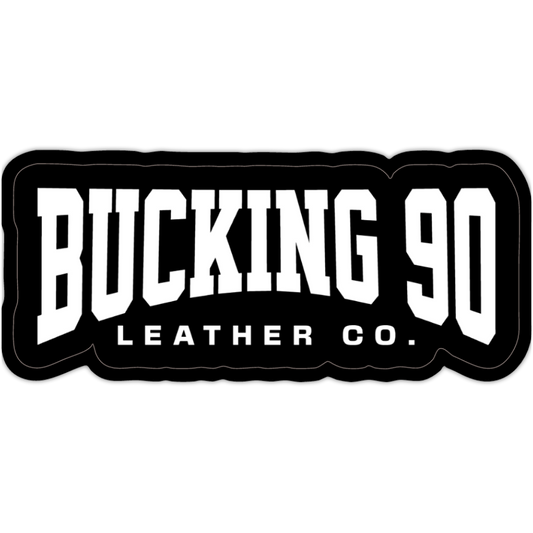 Bucking 90 Leather Co. Modern Mark Sticker