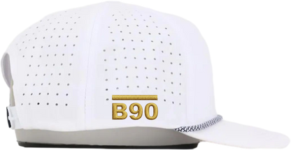 Bucking 90 Goldline Rope Hat – The High Noon White Edition