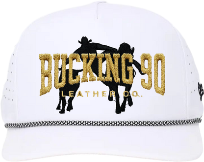 Bucking 90 Goldline Rope Hat – The High Noon White Edition