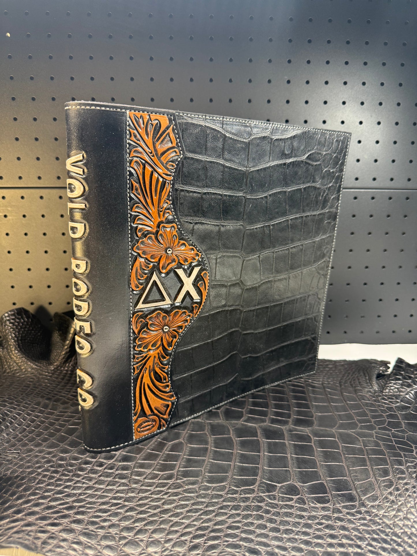 Custom Exotic Leather Binder Cover