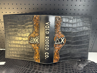 Custom Exotic Leather Binder Cover