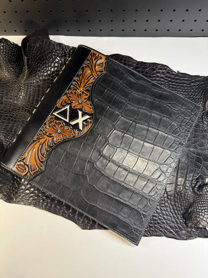 Custom Exotic Leather Binder Cover