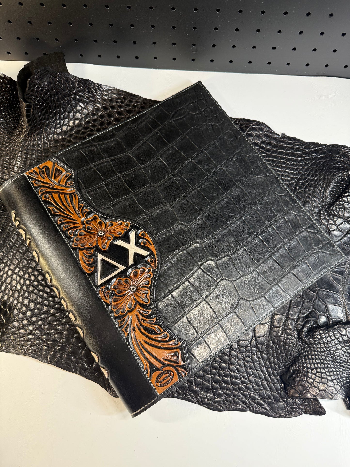 Custom Exotic Leather Binder Cover