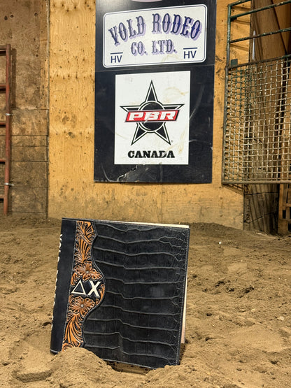 Custom Exotic Leather Binder Cover