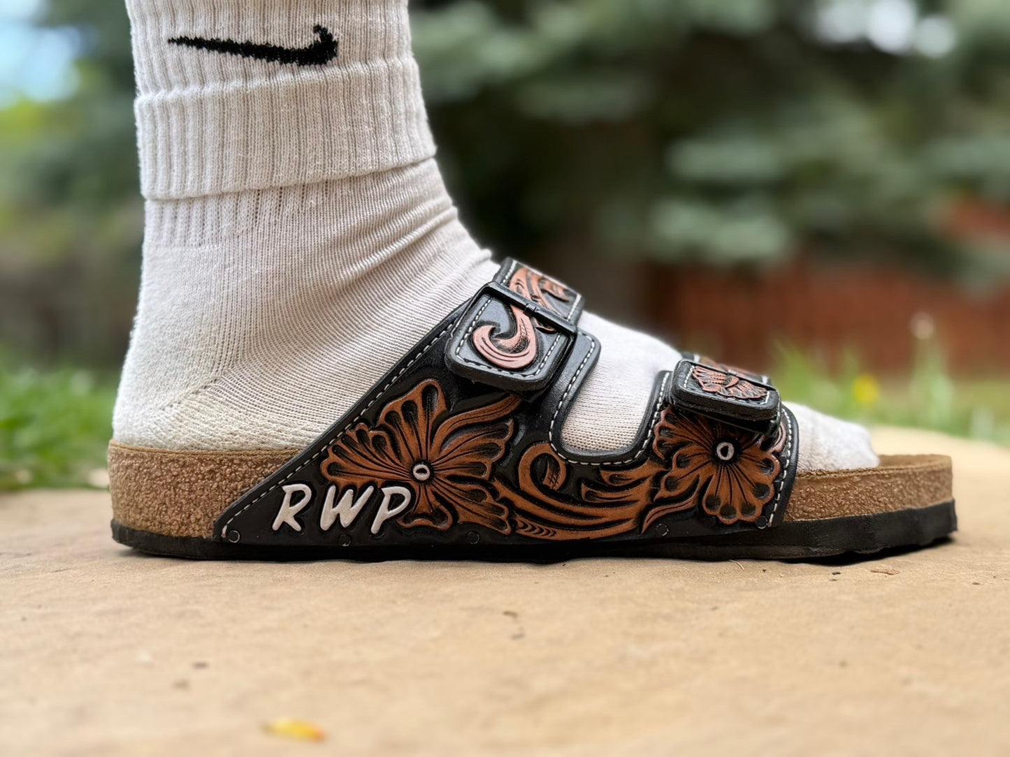 Custom Leather Birkenstock Arizona Sandals