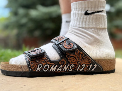 Custom Leather Birkenstock Arizona Sandals