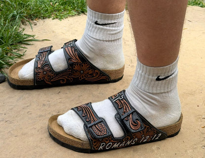 Custom Leather Birkenstock Arizona Sandals