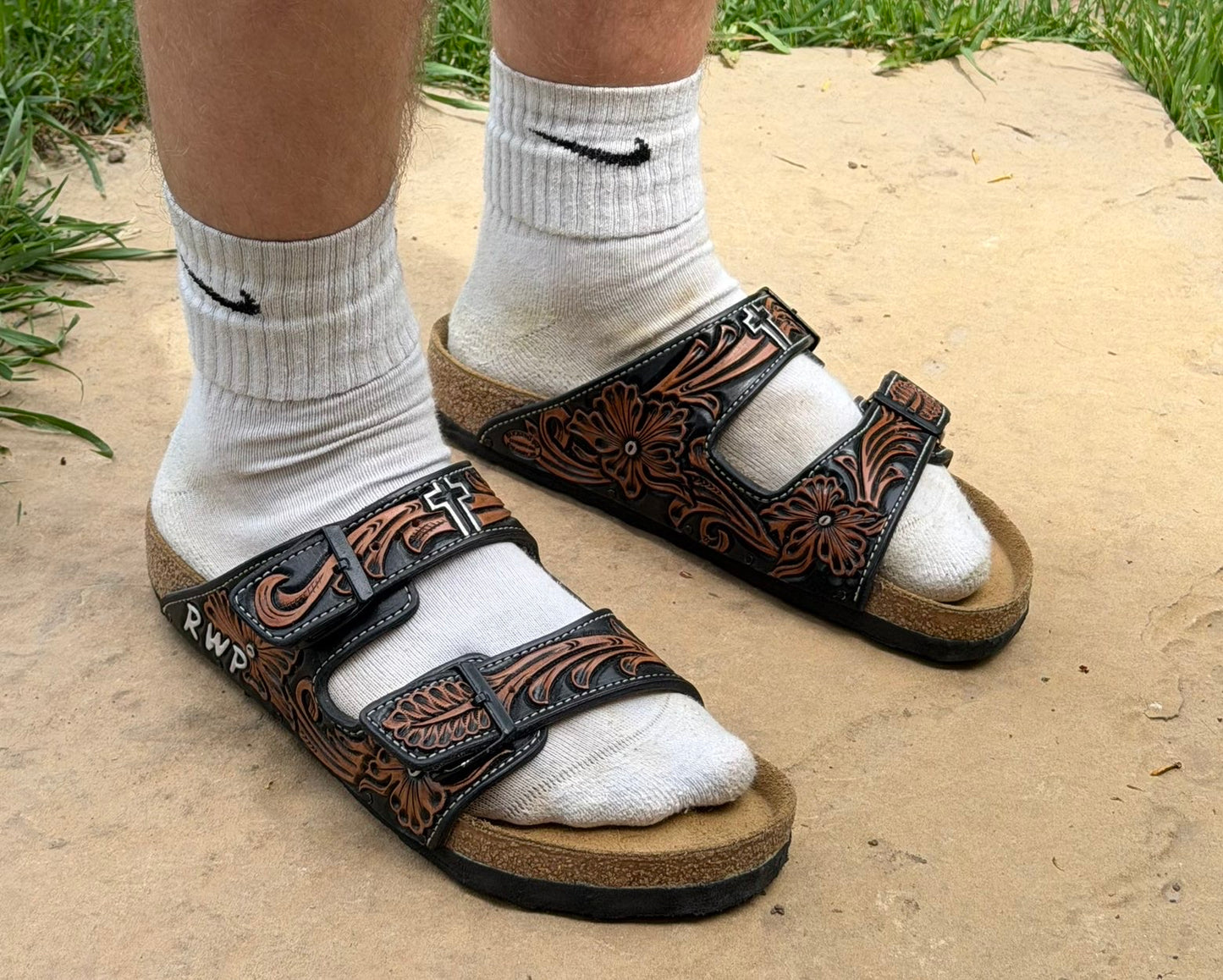 Custom Leather Birkenstock Arizona Sandals