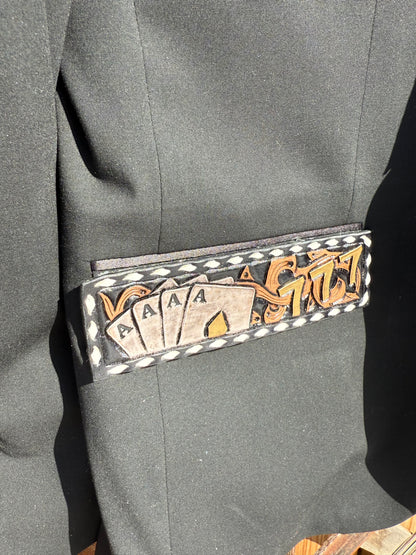 Custom Suit Jacket Collar & Pocket Accents